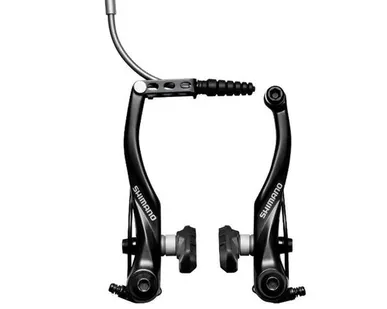 фото Тормоза Shimano Тормоз v-br Shimano Alivio, T4000, пер, колодки S65T, черн