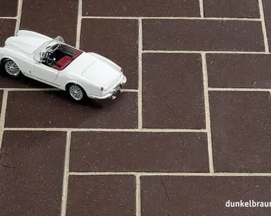 фото Брусчатка клинкерная KERAWIL Classic Dunkelbraun 200х100х45