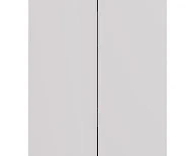 фото Шкаф Lemark BUNO 60 см подвесной, 2-х дверный, цвет корпуса, фасада: Белый глянец