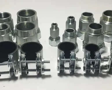 фото Сансфера. Хомуты ремонтные. муфты зажимные