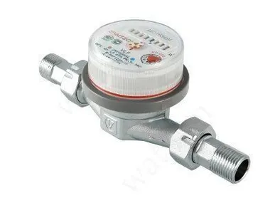 фото Счетчик воды VALTEC Водосчетчик унив., квартирный, до +90° C, 1,5 м3, 1/2",