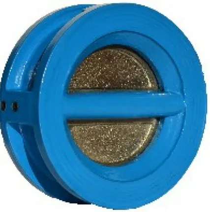 Фото №0 Обратный клапан чугунный двухдисковый, межфланцевый