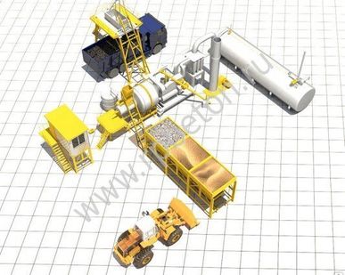 фото Мобильный асфальтобетонный завод QLB20