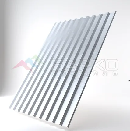 Фото №0 Профлист С-21 - 1050 мм (1000 мм) 00000335/8 Оцинкованная поверхность Сталь оцинкованная 0.8