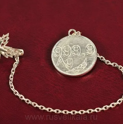 Фото №0 0012303/И-83 Серебро 925° Ионизатор для воды «НА ЗДОРОВЬЕ!»