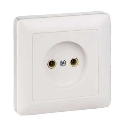 Фото №0 Schneider Electric Розетка 1-м СП 1мод. Хит 10А IP20 250В без заземл. без защ. шторок бел. RS10-132-B Schneider Electric