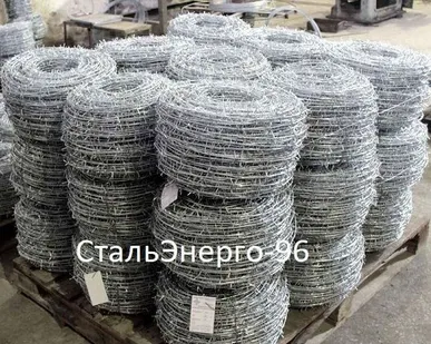 фото Проволока колючая оцинкованная