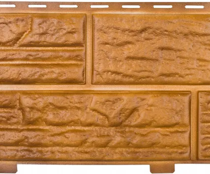 Фото №0 Формованный сайдинг Альта-Профиль Сланцевая порода цвет Золотистый