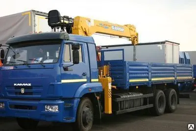 Фото №0 Бортовой с КМУ КАМАЗ 65117+SOOSAN SCS736LII верх.упр. + борт сталь 6,8м.