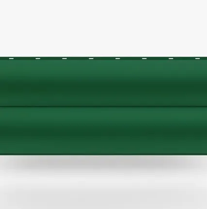 Фото №0 Сайдинг Металлический сайдинг «Бревно» 0.47-0.50 мм RAL 6029, Зеленая мята