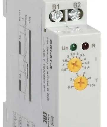 Фото №0 Реле тока ORI 0.5-5А 24-240В AC/24В DC IEK ORI-01-5