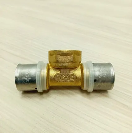 Фото №0 Пресс тройник 26х3/4" в/р х26, Hydrosta, комбинированный , внутренняя резьба, профиль TH пресс клещей