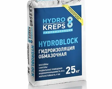 фото Гидроизоляция КРЕПС Гидроблок /25кг/ 56меш/