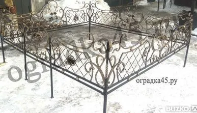 фото Оградка кованая №17