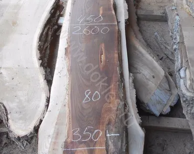фото Слэб карагач сухой 80 мм № 522 80х400х2600