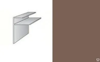 фото F-профиль алюминиевый /12 мм /RAL 8025 / 3м