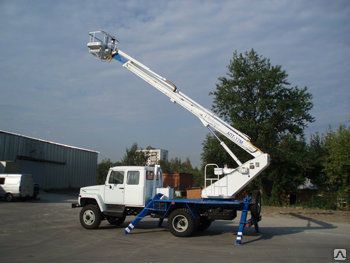фото Подъемник с рабочей платформой ПСС-131.17Э(АПТ-17М) на шасси ГАЗ-3309(4х2)
