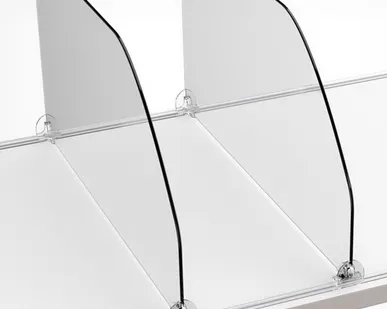 фото Разделитель пластиковый высотой 200 мм DIV200, длина 585 мм