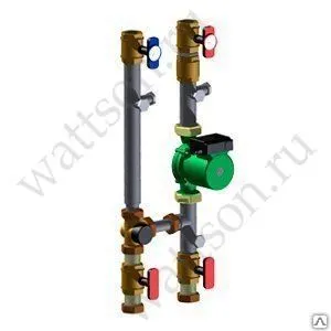 фото МКС Модуль коммунальный GEFFEN Модуль смесительный D 32 с Grundfos UPS 32-6
