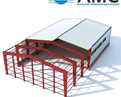 фото Строительство ангара из металлоконструкций