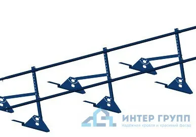 фото Ограждение кровельное PRESTIGE ZN композит H-600/3,0м (2трубы) ГОСТ Р 53254-2009