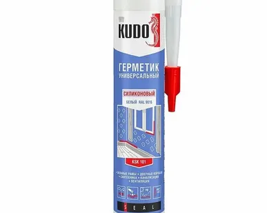 фото Герметик KUDO белый силиконовый универсальный 280 мл