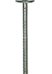 фото Гвозди 5,0 х 120 мм шиферные, неоцинкованные с большой оцинкованной шляпкой ГОСТ 9870-61