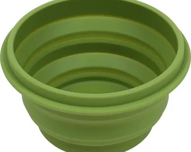 фото Миска силиконовая с крышкой оливковая 1000 мл Track