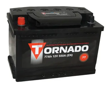 фото Аккумулятор TORNADO 77Ah п.п