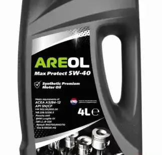 фото Моторное масло AREOL Max Protect 5W40AR010 5W-40 синтетическое 4 л