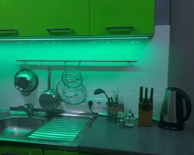 фото Светодиодная лента для кухни