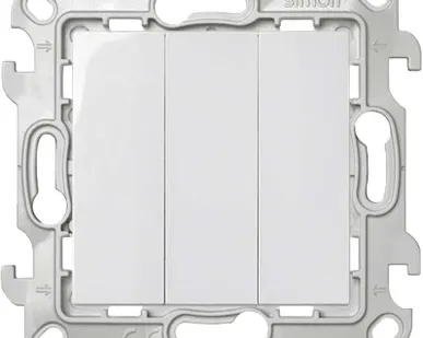 фото Механизм выключателя 3-кл. 1п 2мод. СП Simon 24 10А IP20 бел. Simon 2450391-030