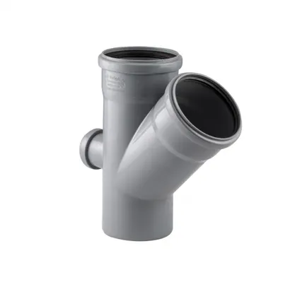 Фото №0 Крестовина одноплоскостная 110/110/50 (45°) для внутренней канализации РосТурПласт