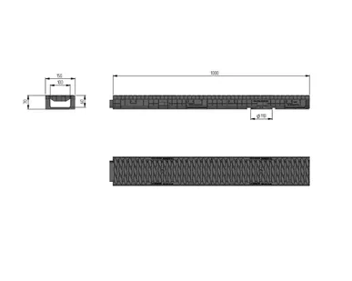 фото Лоток ЛВП Master DN100 H70 B125 (комплект)