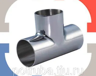 фото Тройник нержавеющий 108х4,5-57х3,5 12Х18Н10Т