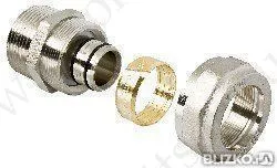 фото Valtec, Соединитель Обжимной С Переходом На Нар.Р. 20 Х 3/4"