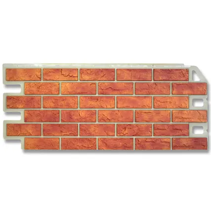 Фото №0 Фасадная панель (АП) "КИРПИЧ" Бежевый 1140*480 мм (раб.размер 1010*450)