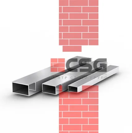 Фото №0 трубы нерж. электросварные ЭСВ прямоугольные 60x40x4 матовая