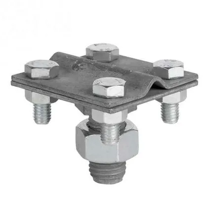 Фото №0 Соединитель "прут-заземлитель" 57*50 на шпильке М16*50 (РФ)