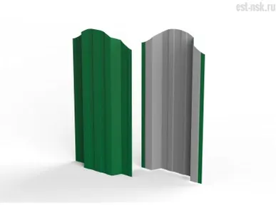 фото Штакетник "Евротрапеция" RAL 6029 Мятно-зелёный