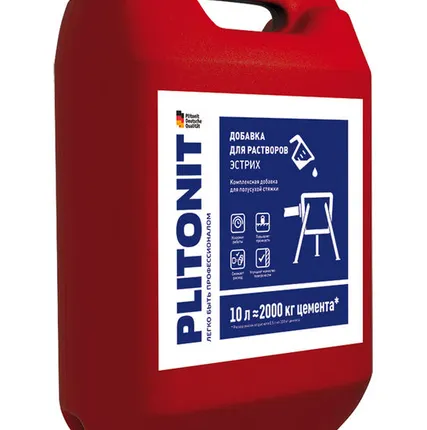 Фото №0 Добавка для повышения технологичности работ PLITONIT Эстрих -10
