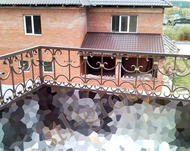 фото Кованое ограждение 066