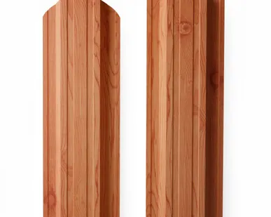 фото Евроштакетник металлический под дерево ЗОЛОТОЙ ОРЕХ 3D PLAZA 105