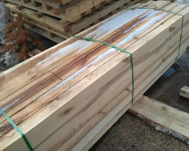 фото Брус березовый 100*100*3000