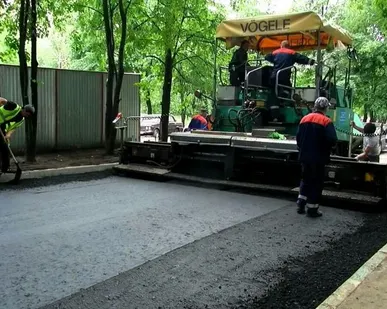 фото Укладка асфальта