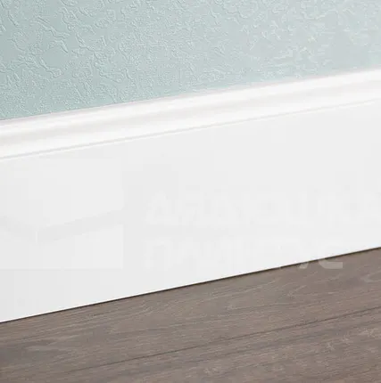 Фото №0 Смартпрофайл Пэинт Плинтус МДФ Smartprofile Пэинт 120B Белый под покраску