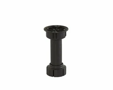 фото Цокольная ножка, H=120 мм, пластмассовая, черная