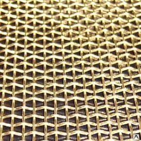 фото Сетка латунная 0.06 мм Л80 ГОСТ 6613-86 3187-76 полутомпаковая фильтровая