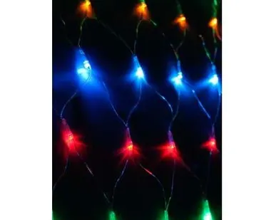 фото Гирлянда Сеть 320LED 2.3х2.1м с контроллером (разные режимы мигания) провод 2.1м IP20 мультиколор Космос KOC_NET320LED_RGB