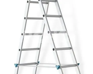 фото Лестница 2 сек 14ст 3,83м/6,8м алюмин 1214 САРАЙЛЫ-М МЛН